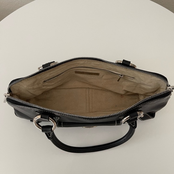 Marc Jacobs Daria Leather Shoulder Bag- Black & Silver - Picture 8 of 15